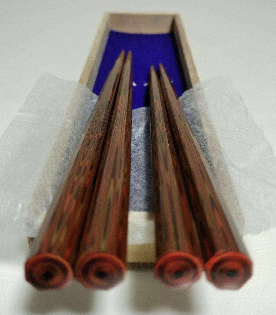 輪島塗　堆漆　百回塗箸　2膳セット