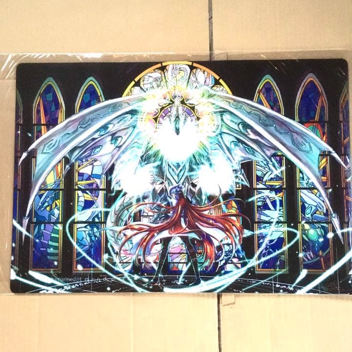 遊戯王　プレイマット カイバーマン&真青眼の究極龍