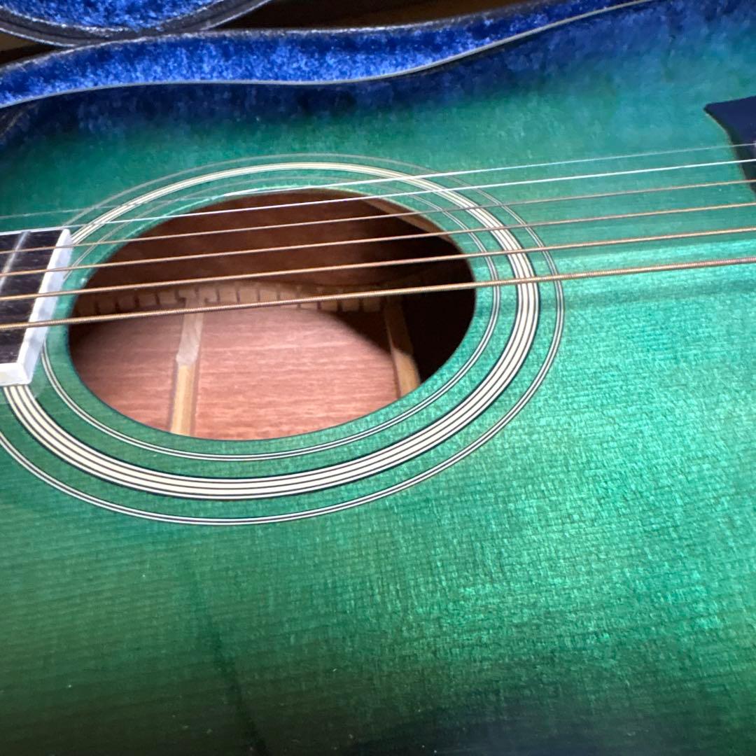 Morris MG-30 アコースティックギター ハードケース付モーリスグリーン