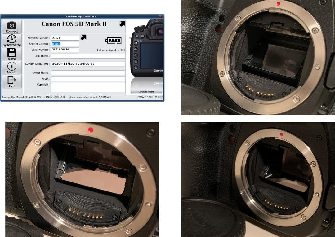 美品 ショット数 8千台 Canon EOS 5D Mark Ⅱ ボディのみ