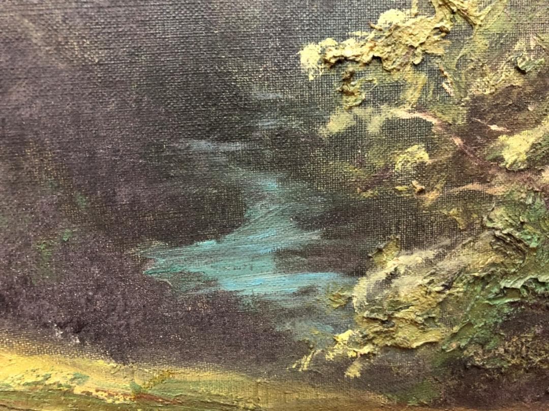 値下げしました！絵画　油絵　風景　山水画