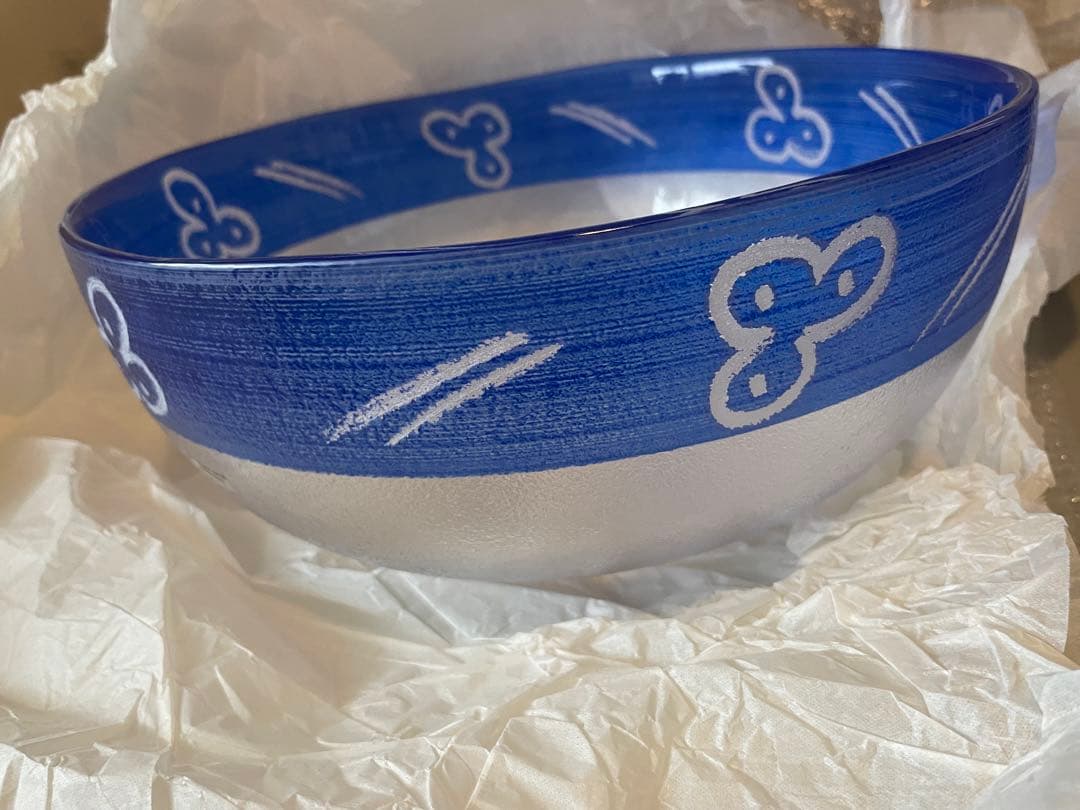 北欧　KOSTA BODA ガラス器　花器　ガラスボウル　28.5㎝ガラスボール