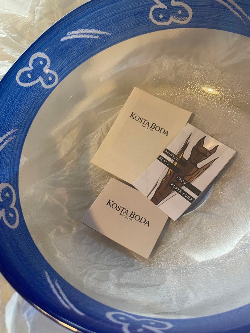 北欧　KOSTA BODA ガラス器　花器　ガラスボウル　28.5㎝ガラスボール