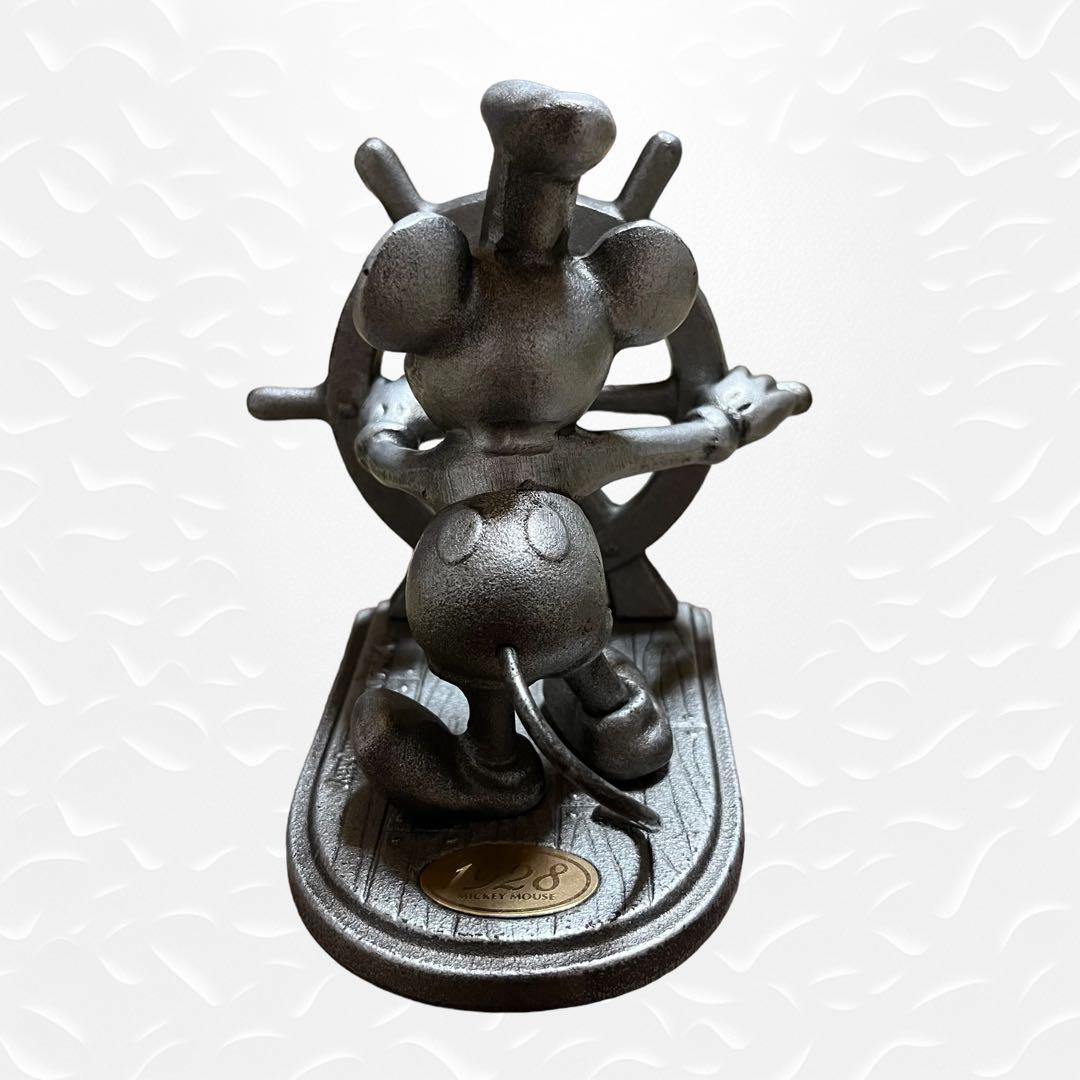 ✨激レア✨ ヴィンテージ ミッキー 置物 蒸気船ウィリー 金属製 ディズニー