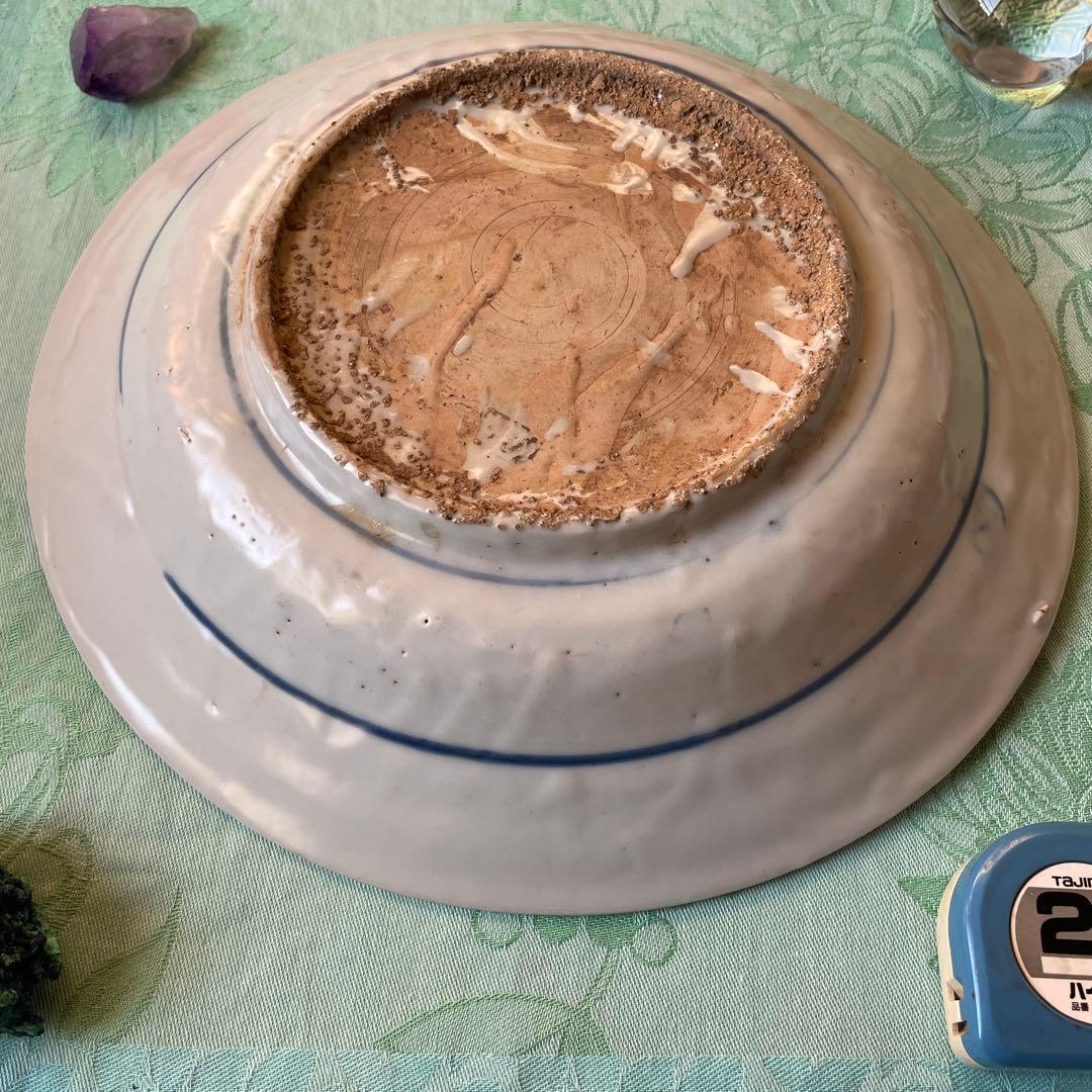 呉須染付　花鳥文様　古染付　中皿