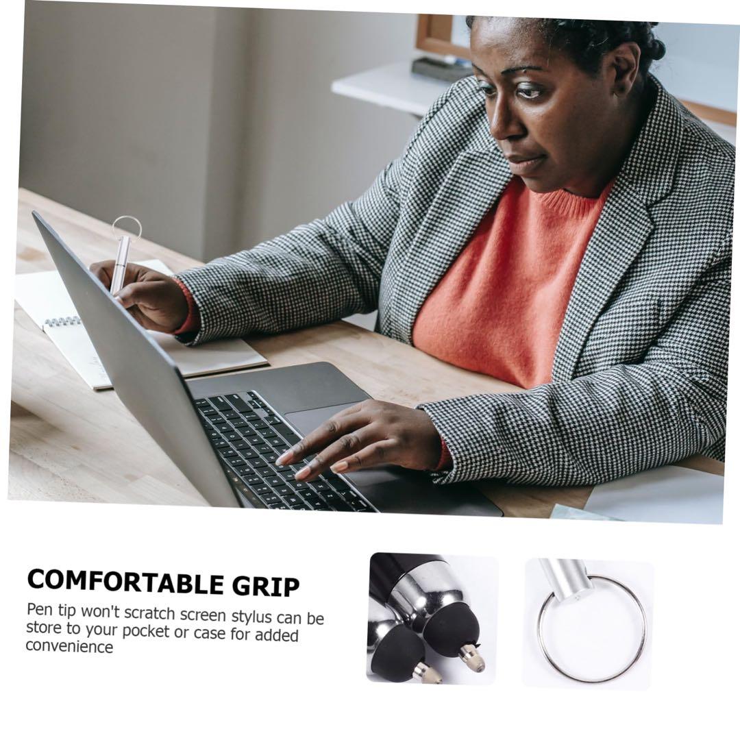 タッチスクリーンボールペン6本セットスクリーンペンキーホルダー