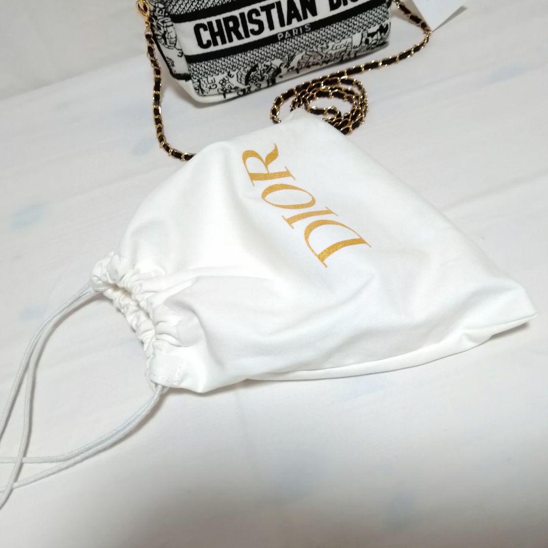 ディオール パリ地図 刺繍 クリスチャンディオール ショルダー ポーチ 非売品