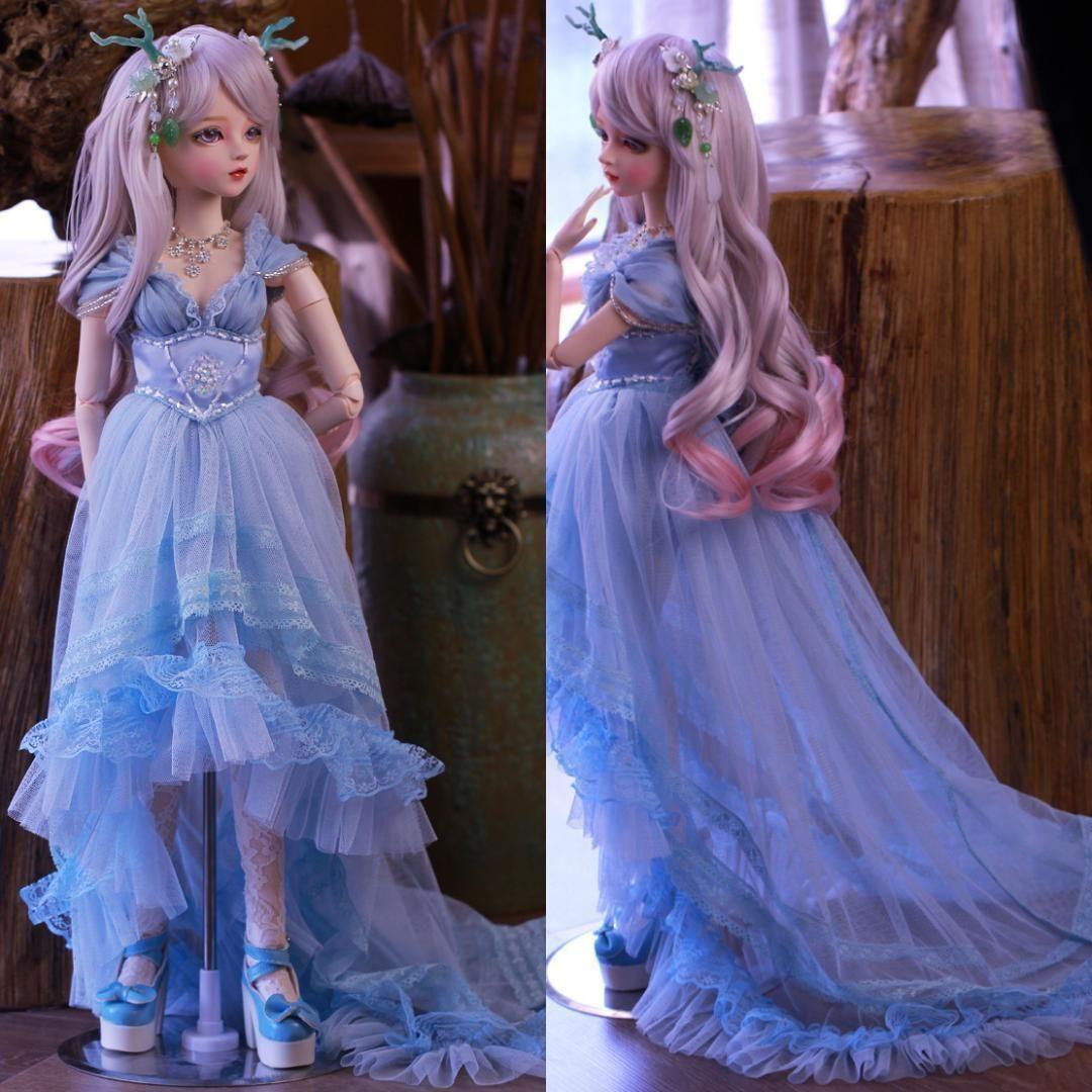 BJD 1/3ドール フルセット 本体 60cm 球体関節人形 眼球 洋服 妖精