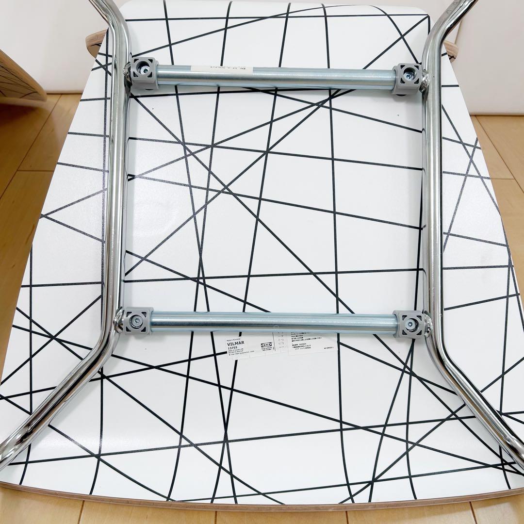 OLD IKEA 廃盤 VILMAR チェア ポストモダン　ゼブラ柄　ストライプ