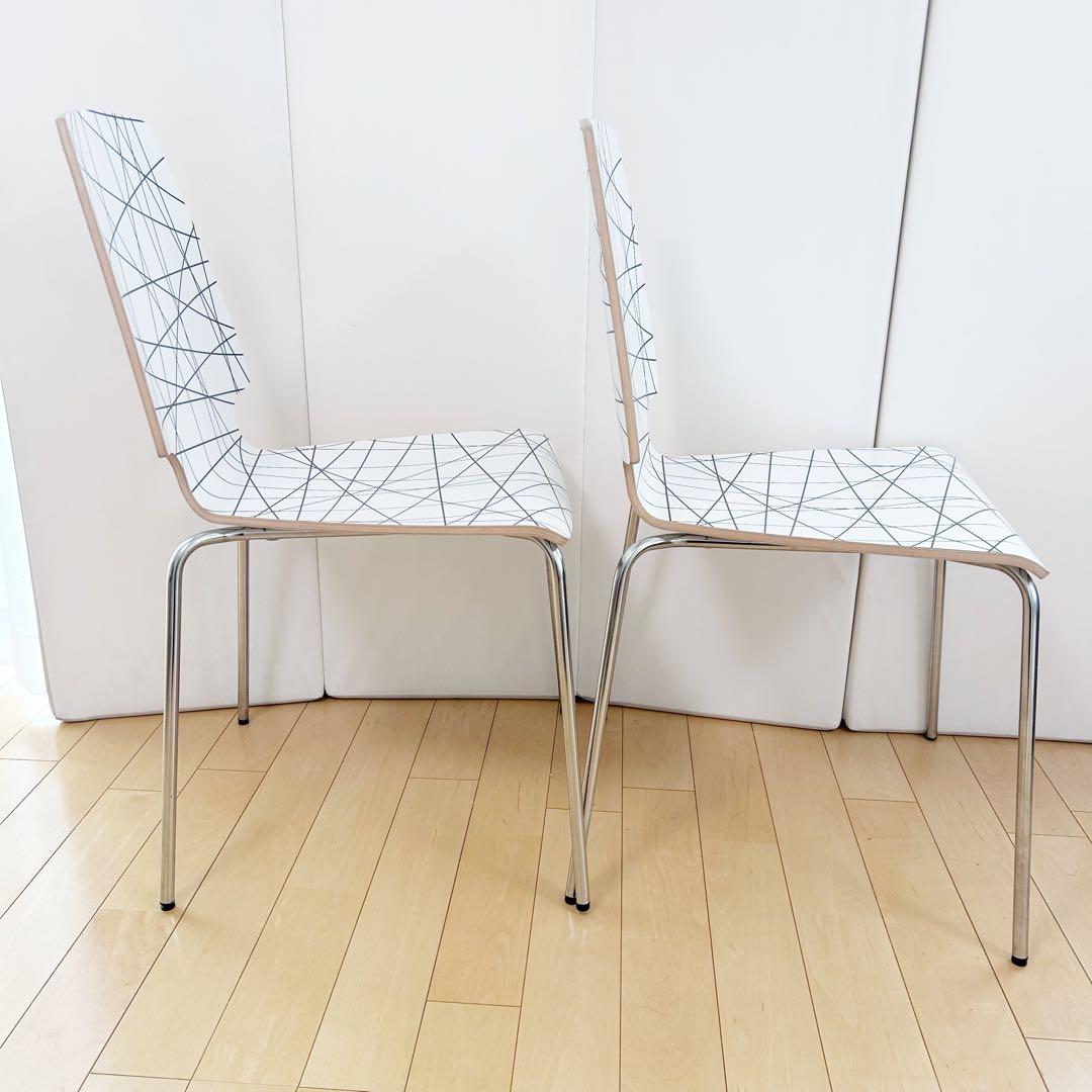 OLD IKEA 廃盤 VILMAR チェア ポストモダン　ゼブラ柄　ストライプ