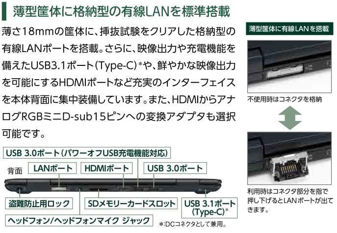 8438 nec ノートパソコン Windows11 Office付き 軽量