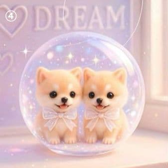 ハンドメイド　オーダー受付ページ　　♡スノードームわんこ　パネル♡