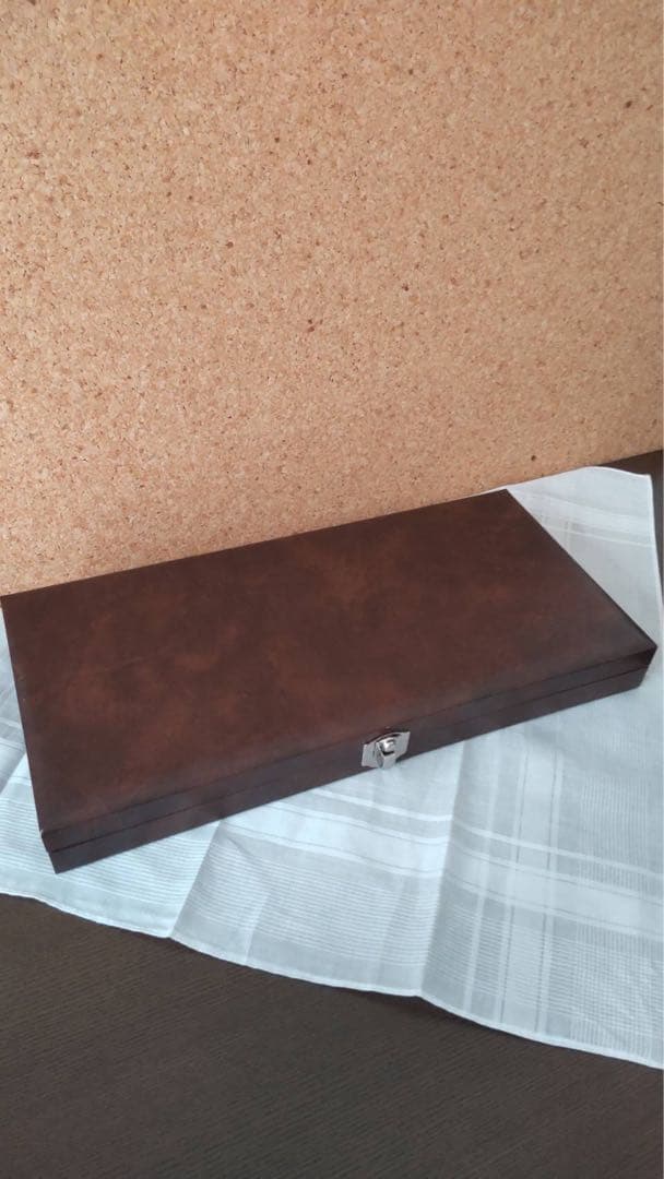 未使用　ラッキーウッド カトラリー　銀仕上げ　スプーン＆フォークセット