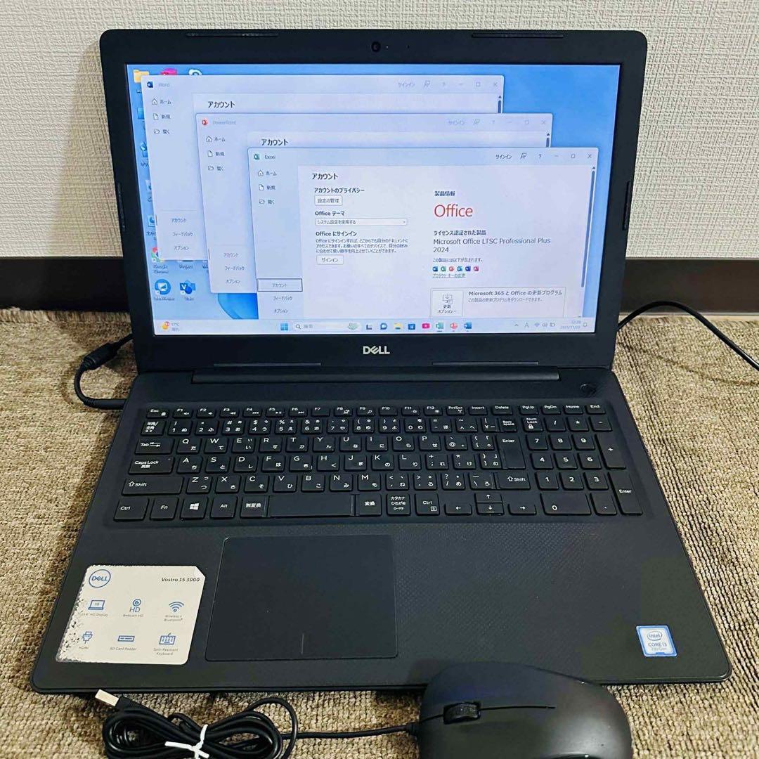 S183 DellノートパソコンSSD第7世代 Windows11オフィス付き