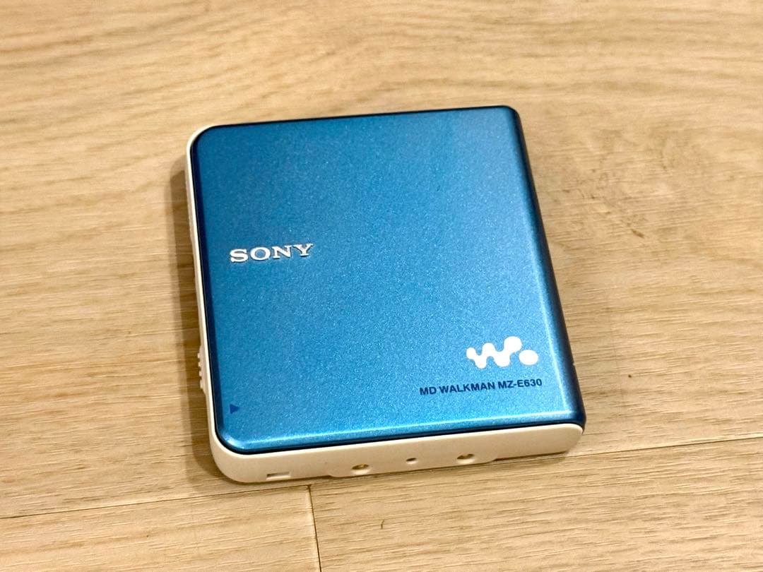 SONY MZ-E630 ポータブルMDプレーヤー　ブルー
