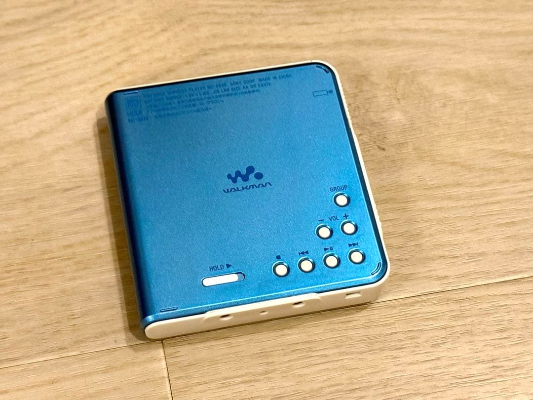 SONY MZ-E630 ポータブルMDプレーヤー　ブルー