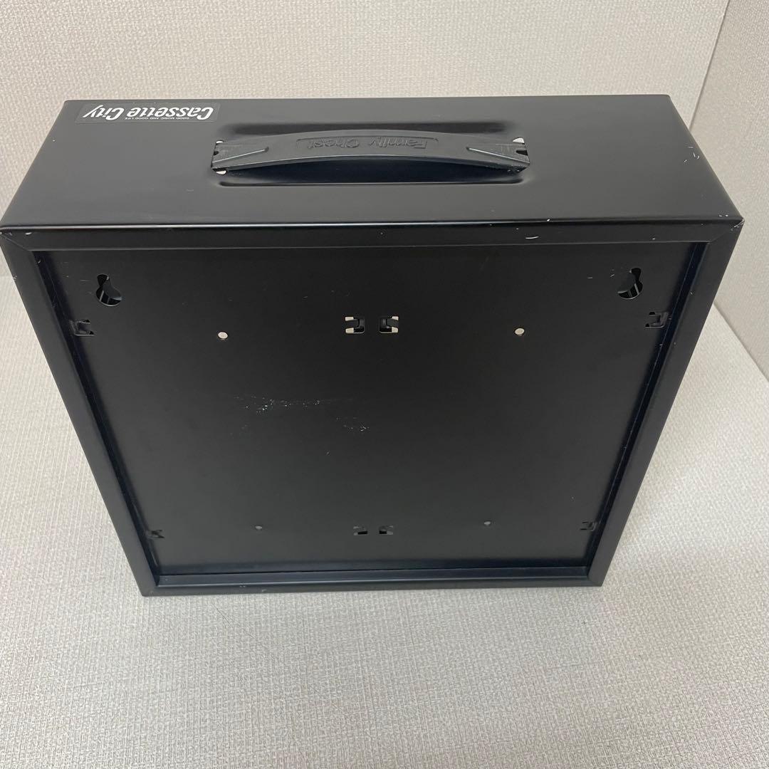 カセットテープ収納ケース カセットシティ レトロ ブラック・レッド