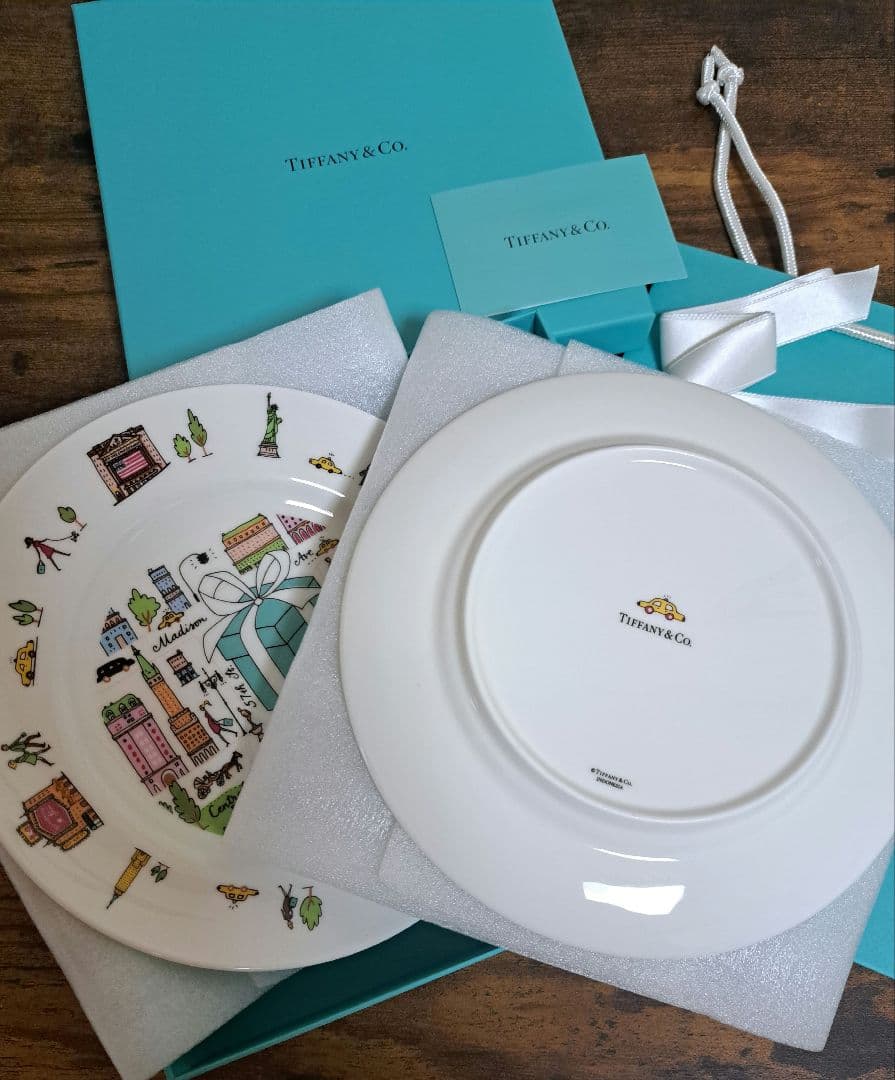 ティファニー 5th アベニュー デザート プレート 1箱(2枚入)