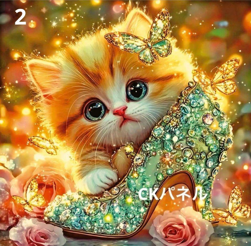 激レアパネル 445 　猫ちゃんパネル生地　　ハンドメイド