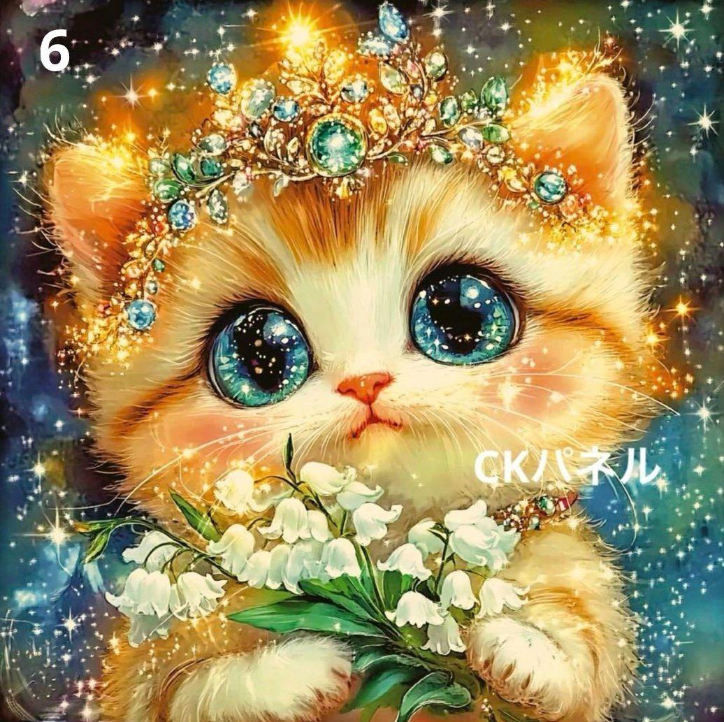 激レアパネル 445 　猫ちゃんパネル生地　　ハンドメイド