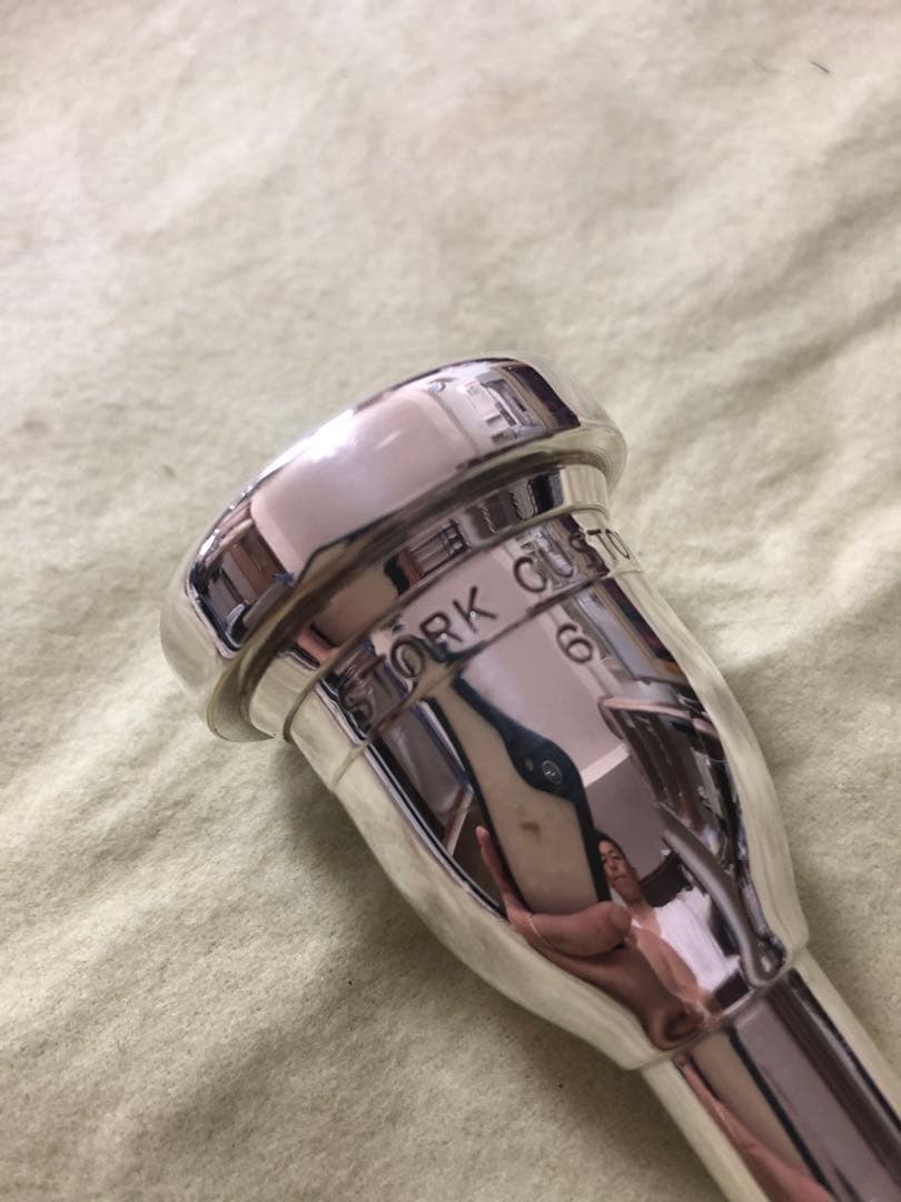 美品/ストーク　STORK CUSTOM トロンボーンマウスピース　６