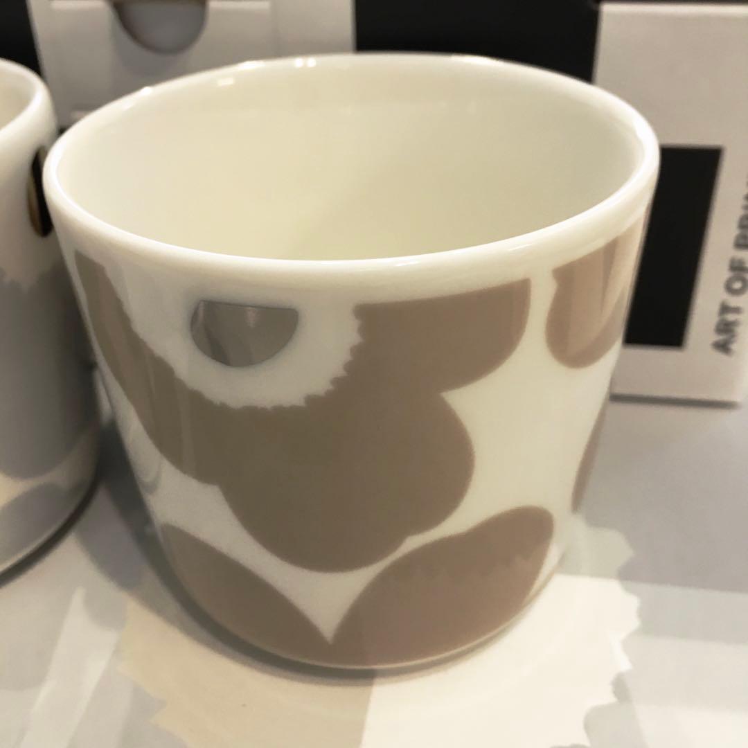 マリメッコ ウニッコ　ラテマグ　アイシーグレー　ゴールド　ベージュシルバー