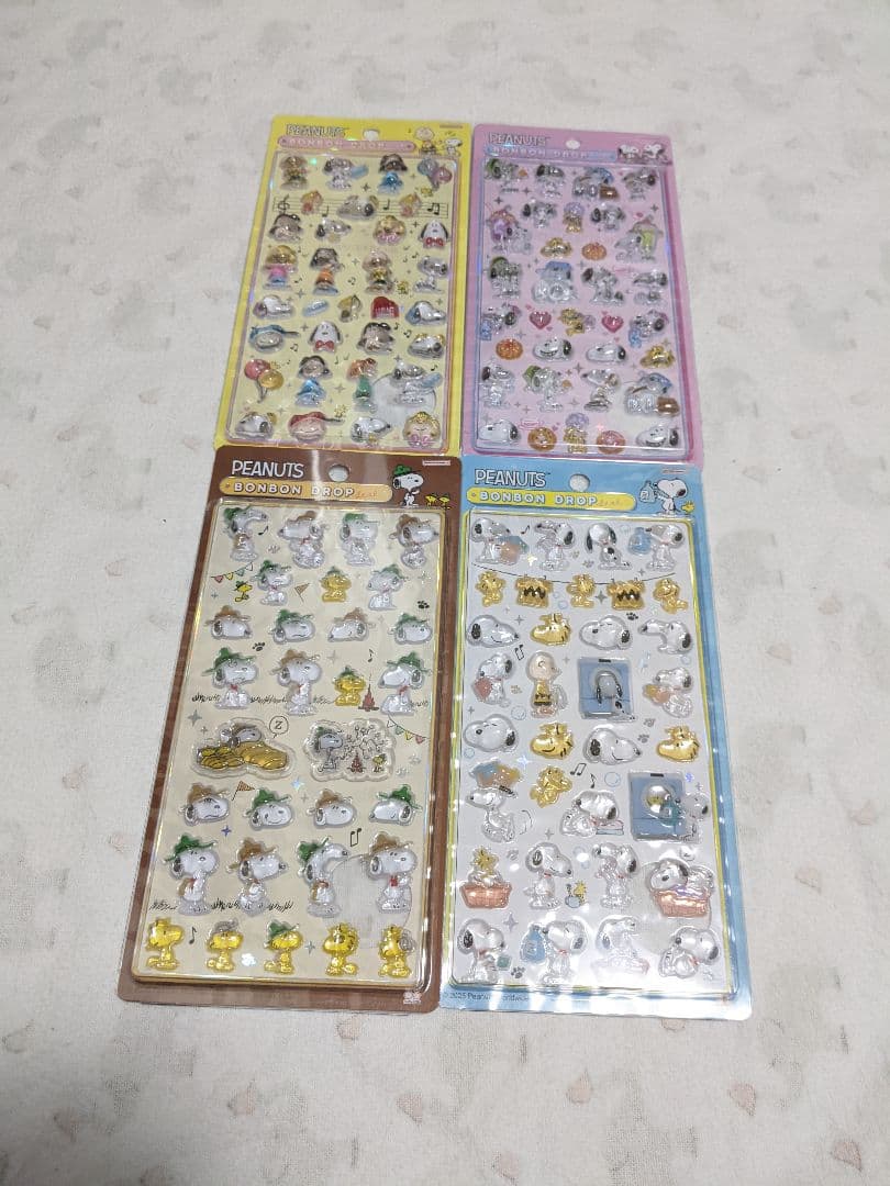 正規品　ボンボンドロップシール　 スヌーピー 第二弾　4種セット　ランドリー