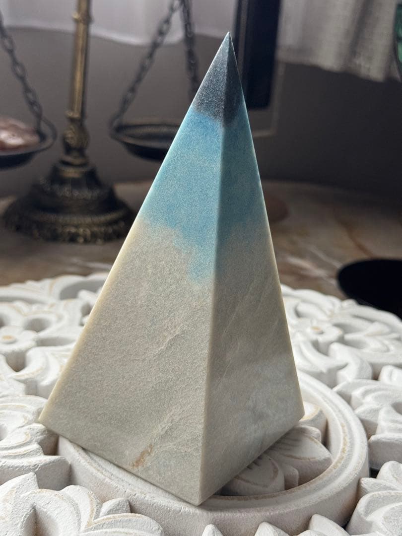 トロレアイトピラミッド【自然光で映える爽やかなグラデーション】BIGサイズ