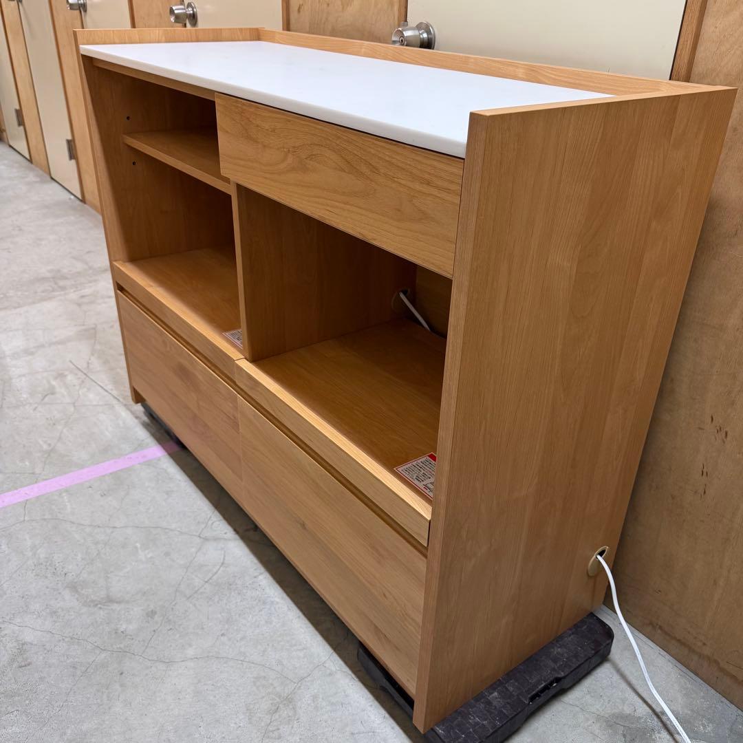 ディノス　堀田木工所　木製キッチンカウンター レンジ台