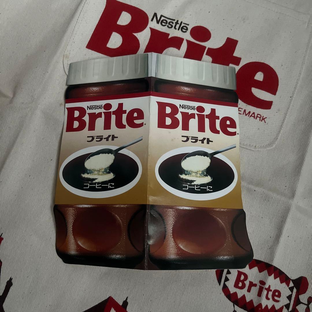 週末お値下げ　ネスカフェ ブライト エプロン　籐城清治　ヴィンテージ