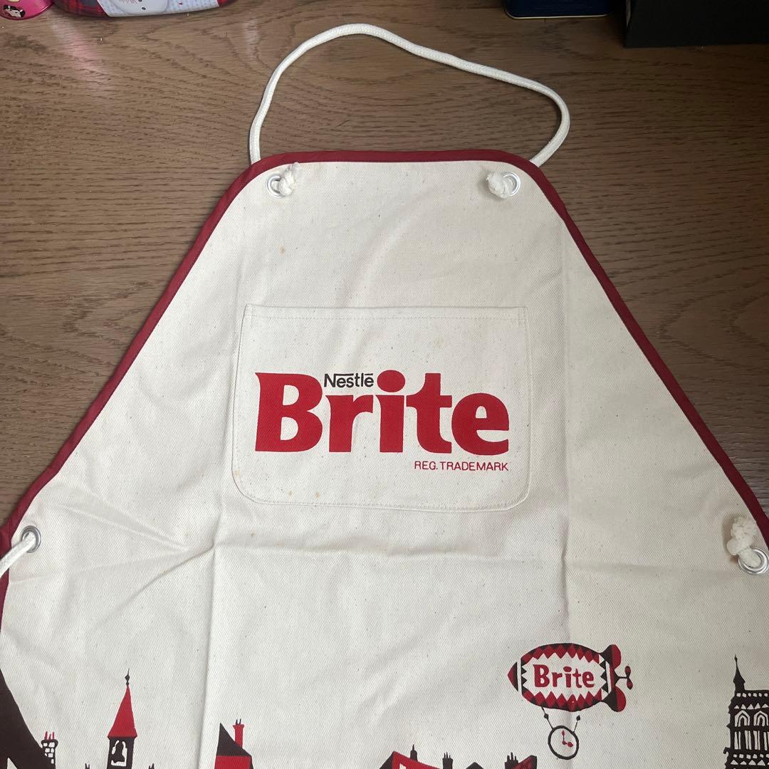 週末お値下げ　ネスカフェ ブライト エプロン　籐城清治　ヴィンテージ