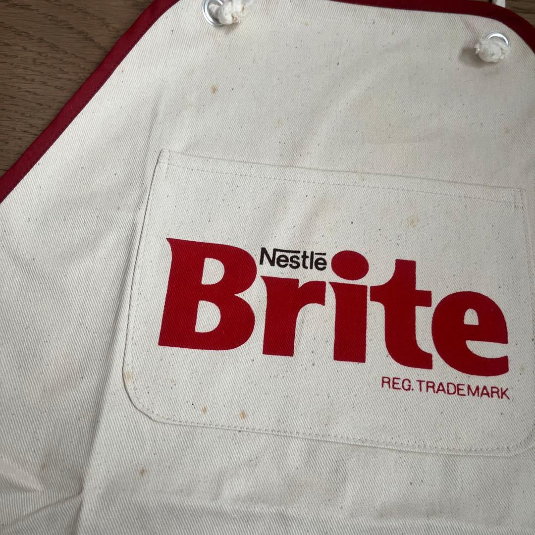 週末お値下げ　ネスカフェ ブライト エプロン　籐城清治　ヴィンテージ