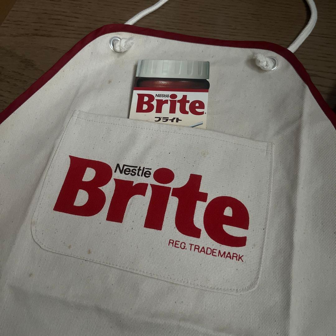 週末お値下げ　ネスカフェ ブライト エプロン　籐城清治　ヴィンテージ