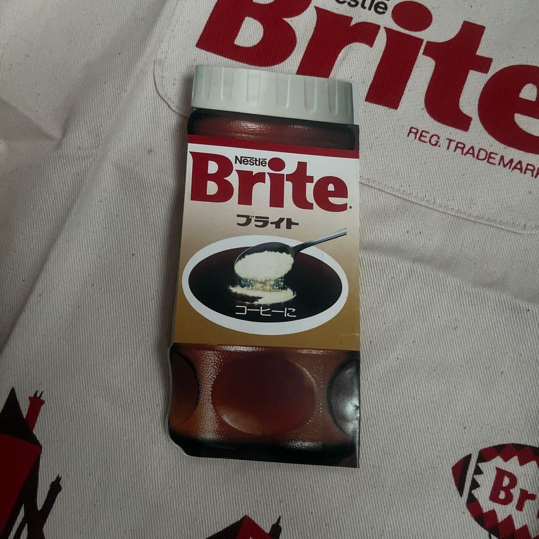 週末お値下げ　ネスカフェ ブライト エプロン　籐城清治　ヴィンテージ