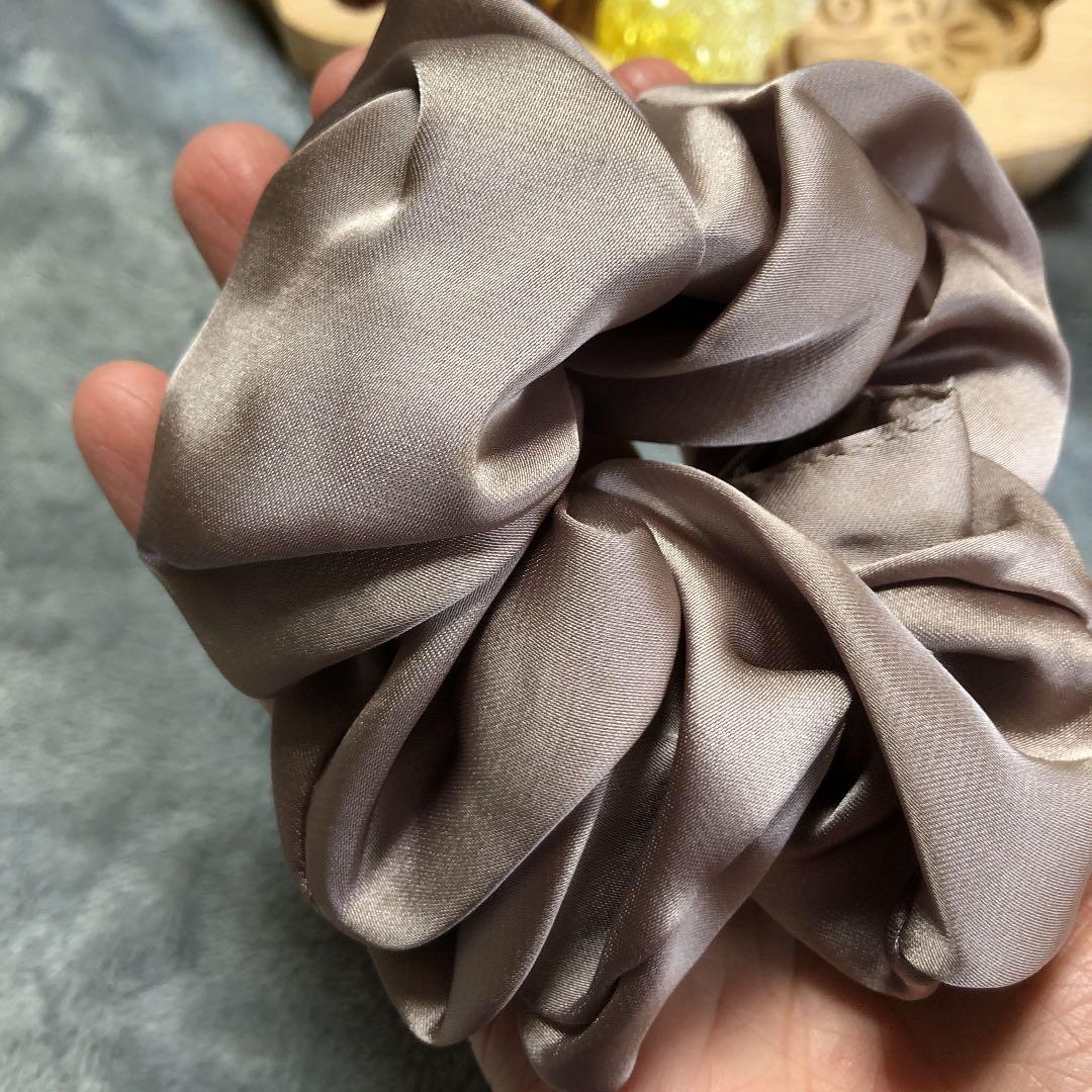 4点セット△▲セール8サテンシュシュ+リボンヘアゴム4点セットお買い得