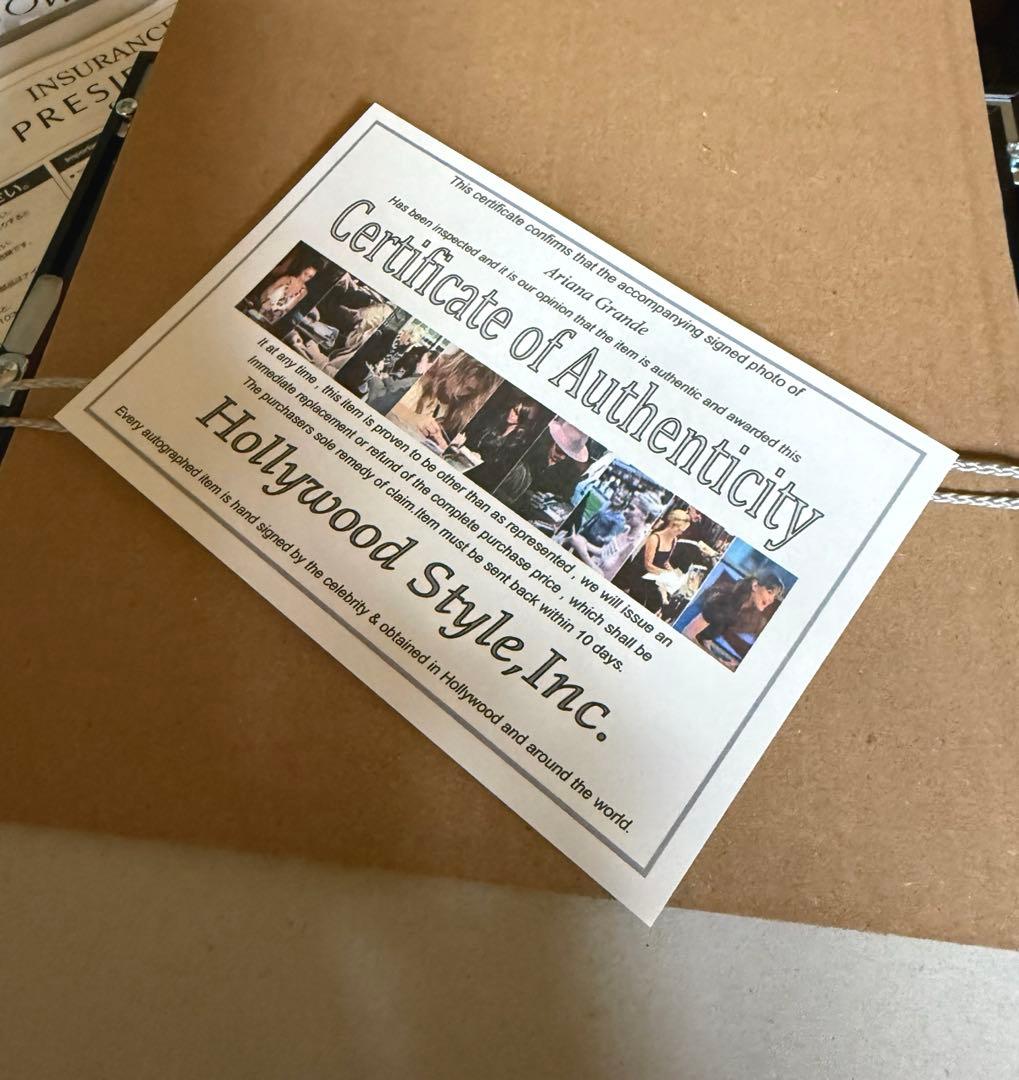 アリアナグランデ サイン入り写真