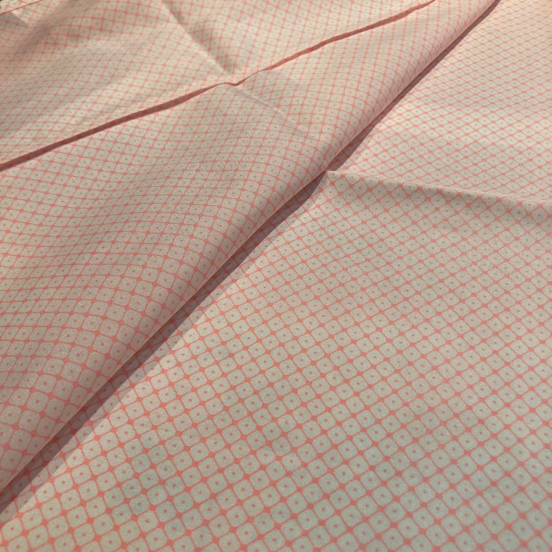 【新品】正絹　七五三用赤色花柄着物