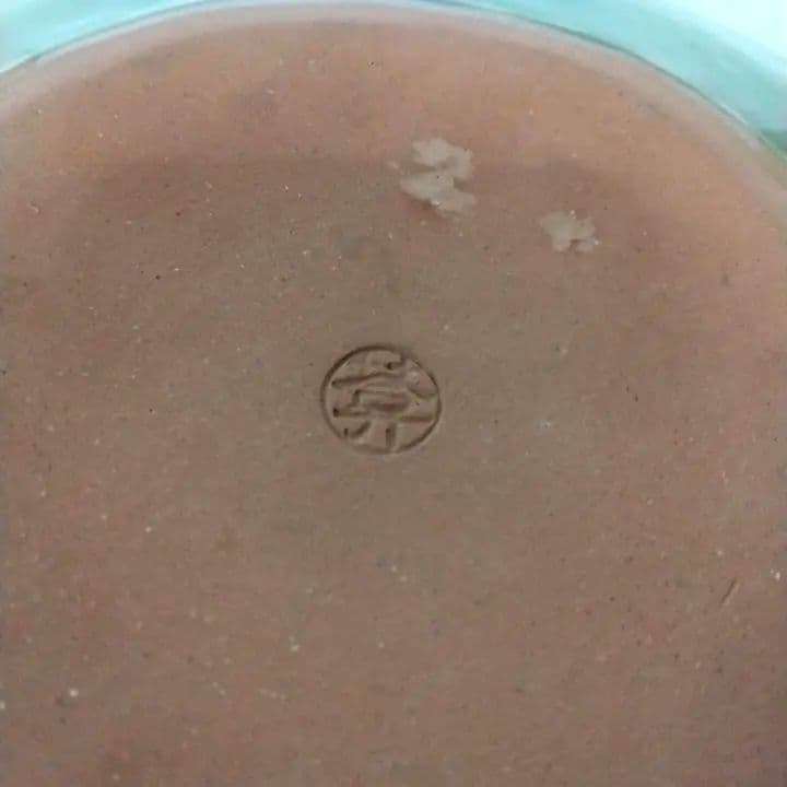 京焼陶あん手描き花柄大皿