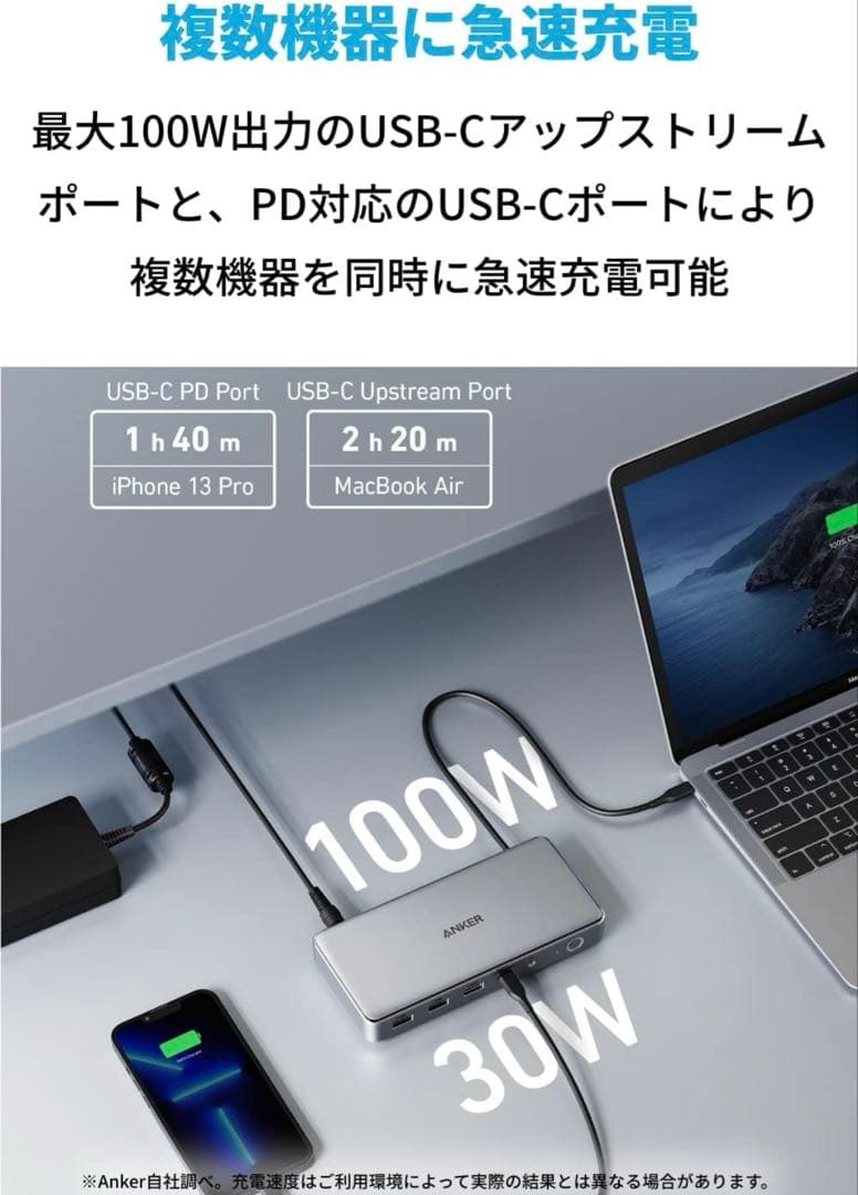 Anker 563 USB-C ドッキングステーション (10-in-1)