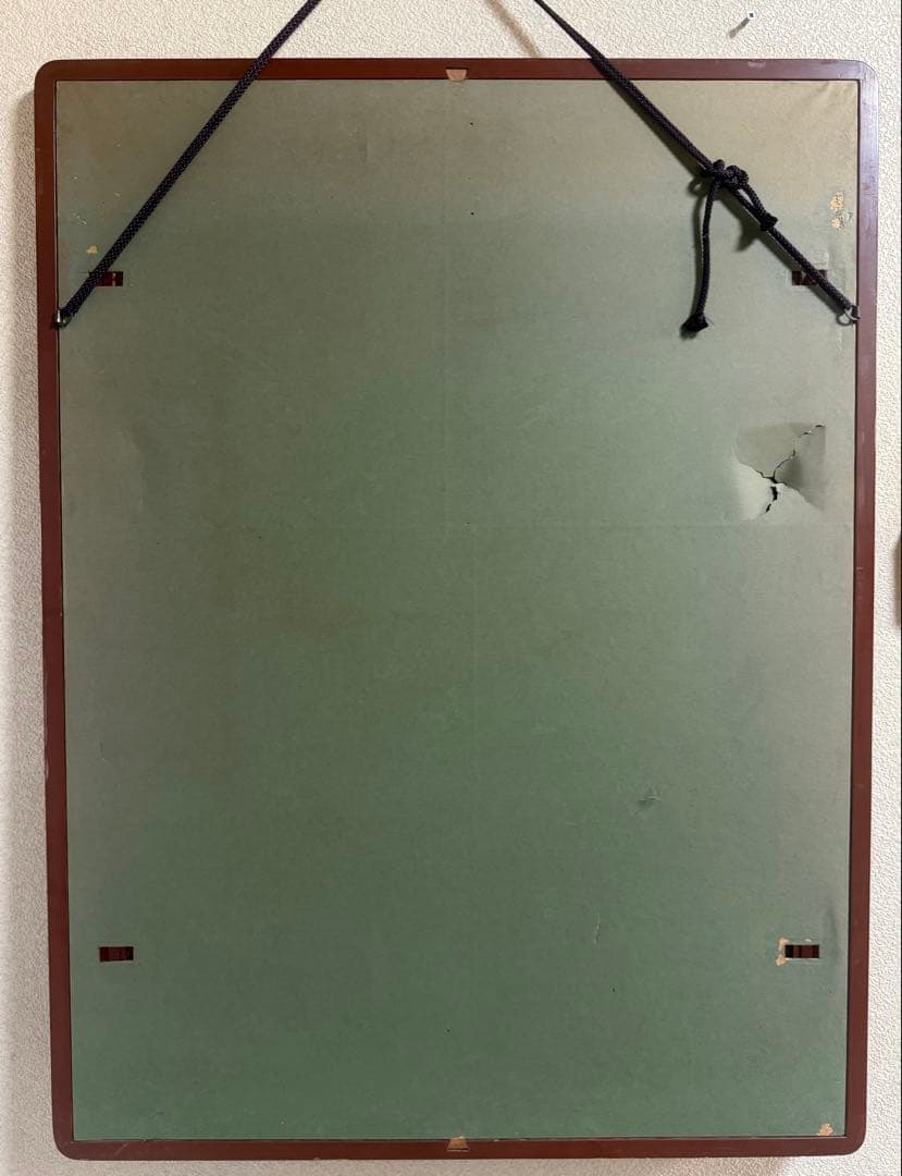 林天時筆　秋趣圖　紙本肉筆　着色水墨画　額装　送料込み260317