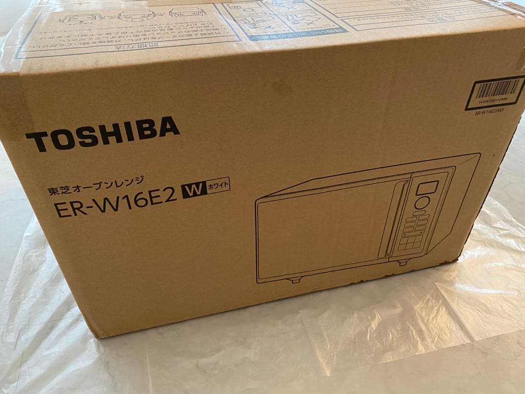 新品未使用TOSHIBA ER-W16 E2 ホワイトコンパクトオーブンレンジ