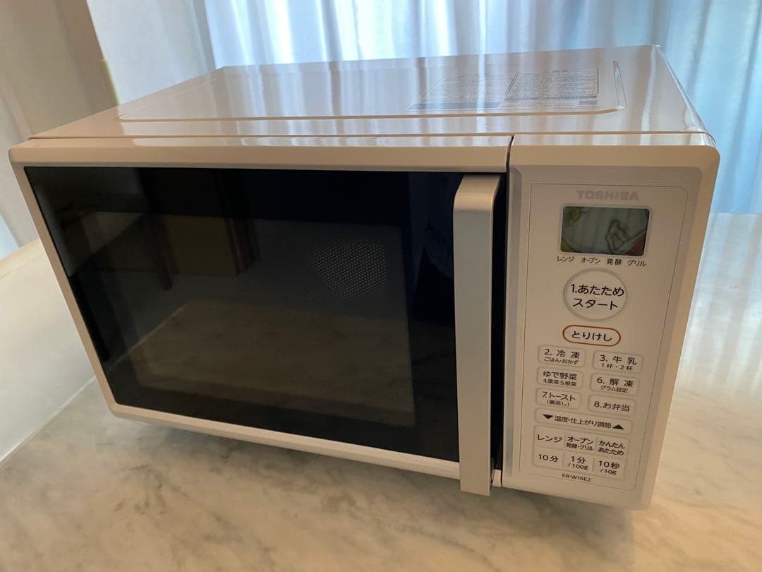 新品未使用TOSHIBA ER-W16 E2 ホワイトコンパクトオーブンレンジ