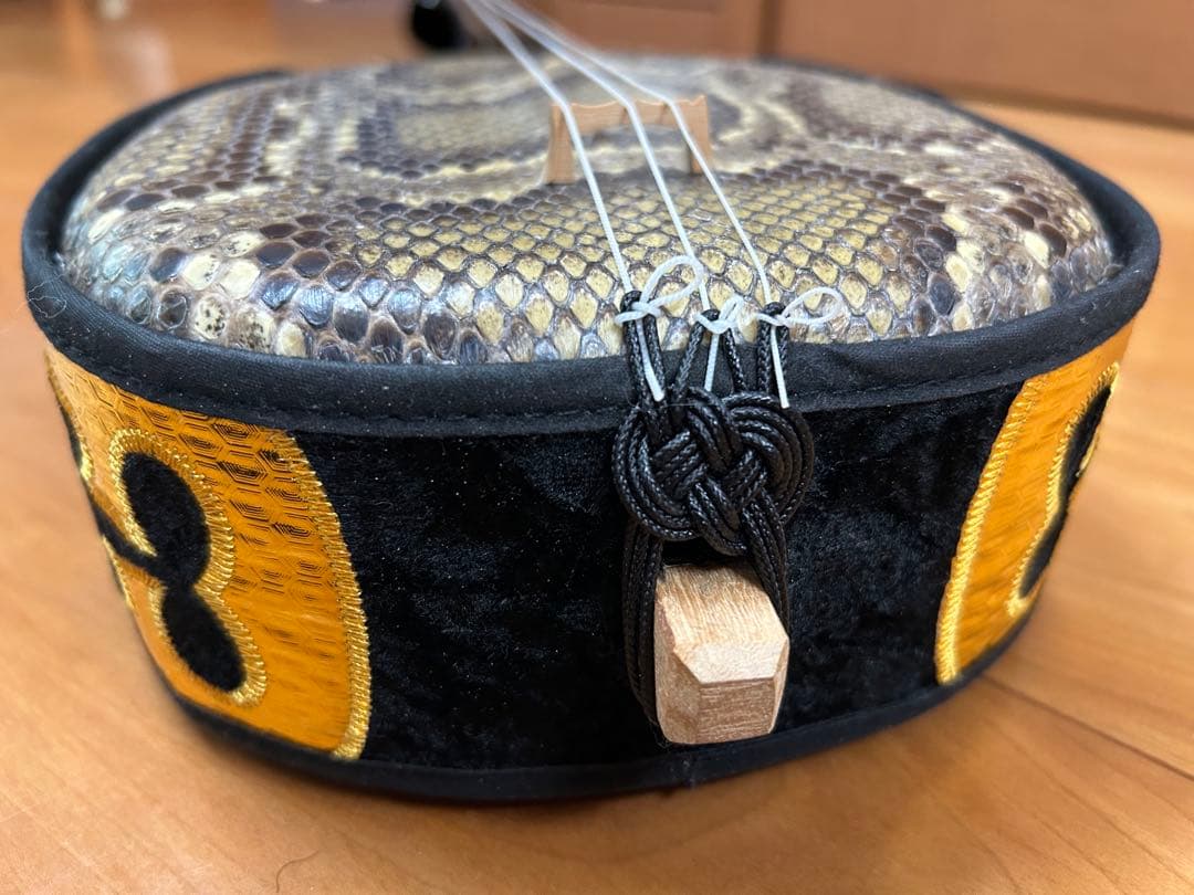 三線本体 ヘビ革　初心者セット