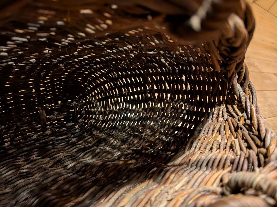 最終値下げ価格！希少　29年の月日がたった、あけびの籠バ