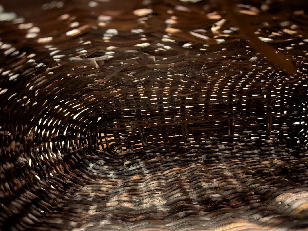 最終値下げ価格！希少　29年の月日がたった、あけびの籠バ