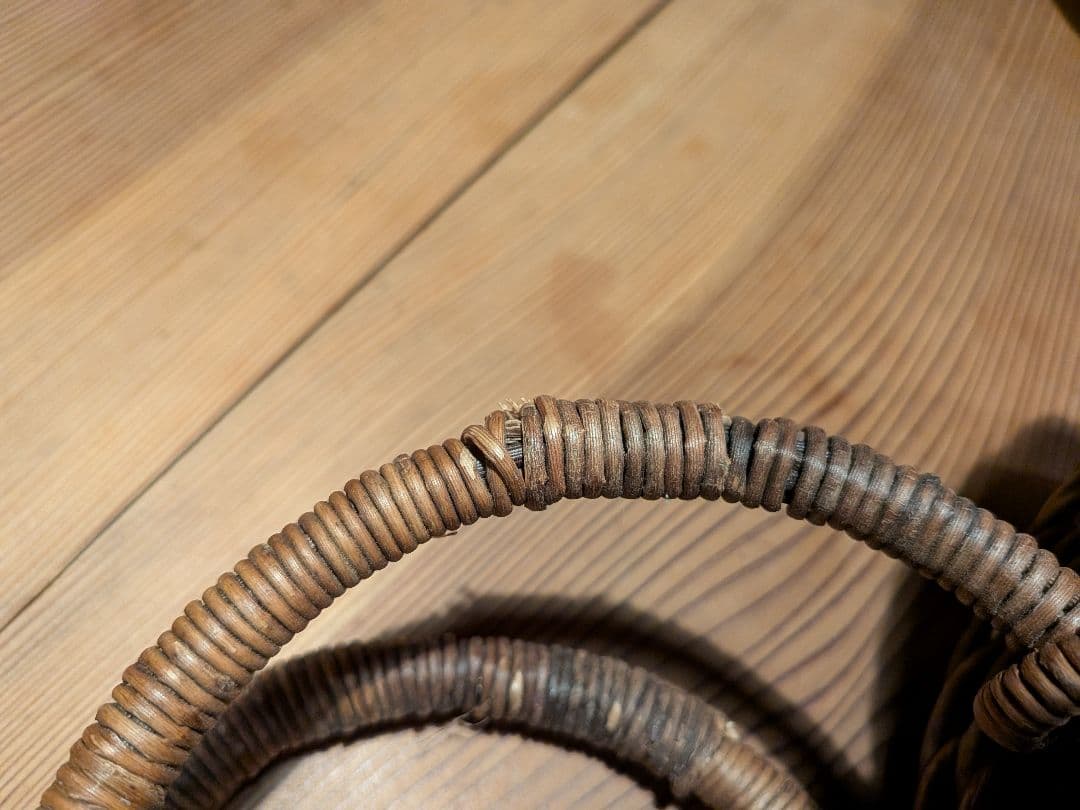 最終値下げ価格！希少　29年の月日がたった、あけびの籠バ