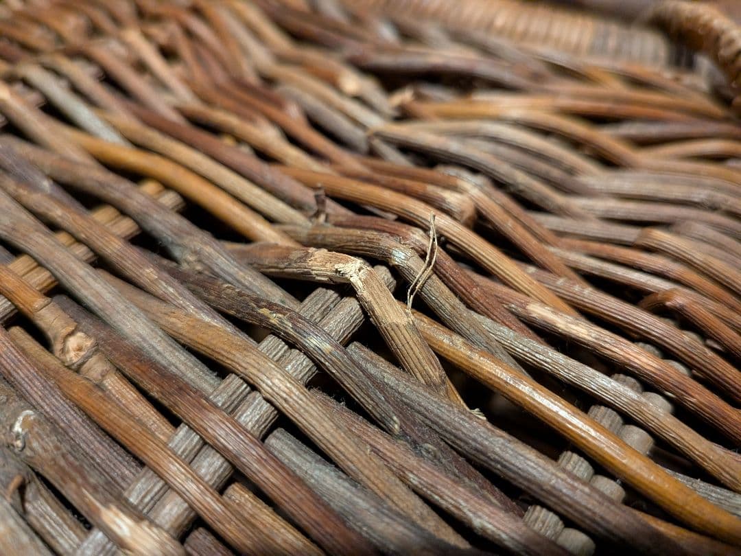 最終値下げ価格！希少　29年の月日がたった、あけびの籠バ