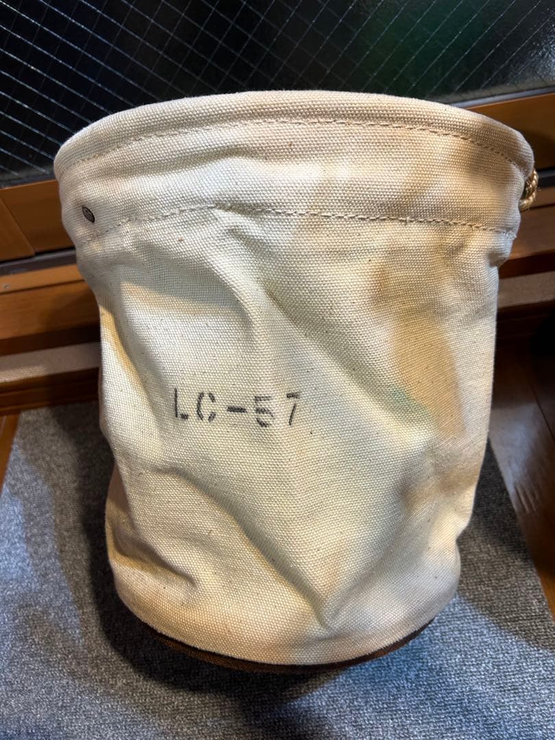 コットン製工具入れ　バケツ　USA ヴィンテージ