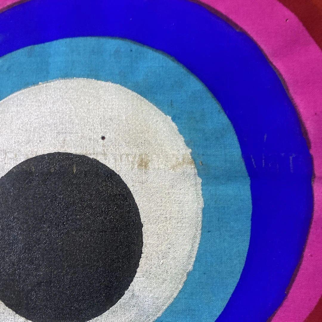 レトロ布地手書き本染め加須市鯉のぼり5m赤色