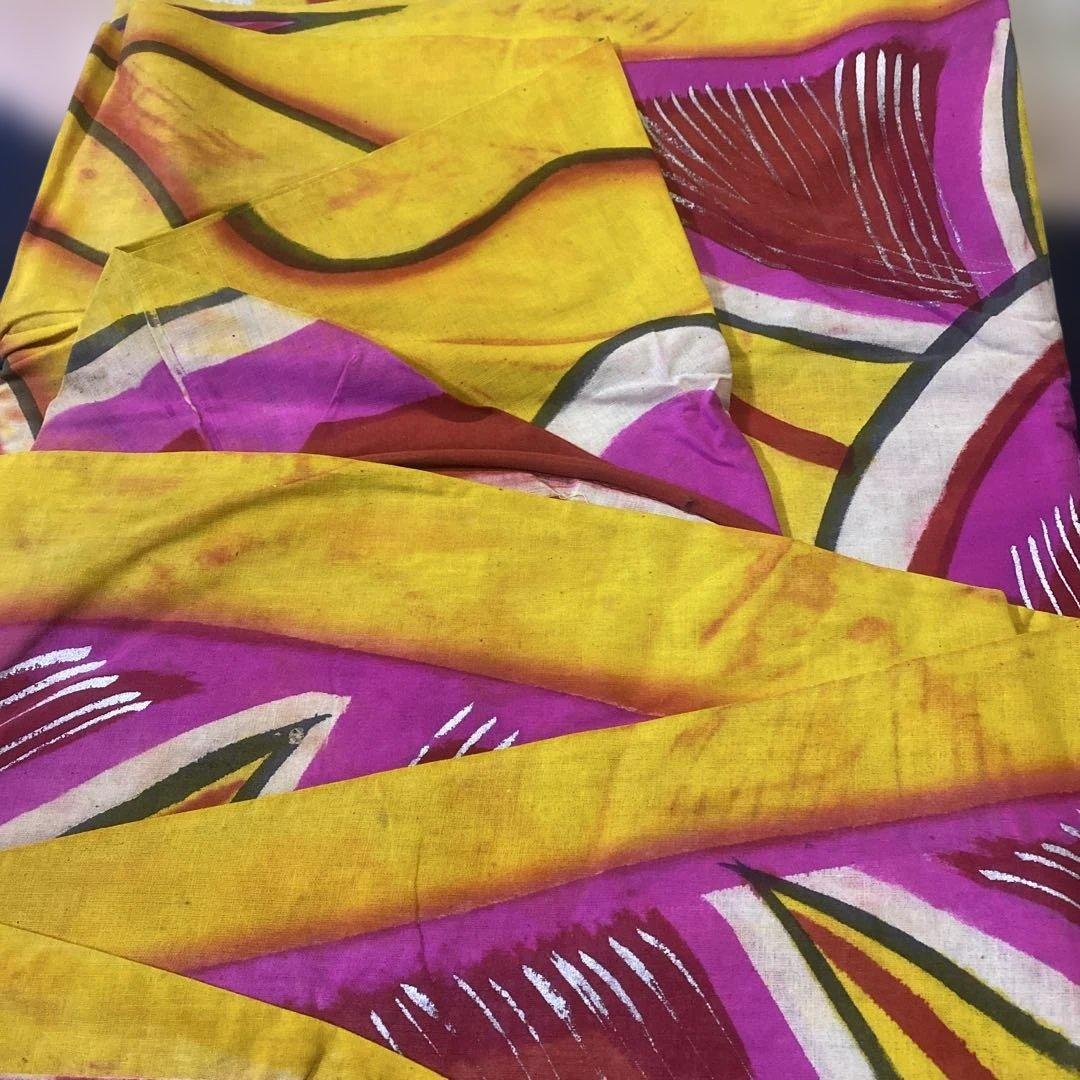 レトロ布地手書き本染め加須市鯉のぼり5m赤色